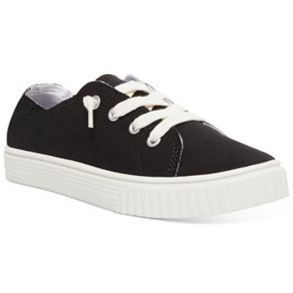 Madden Girl Marisa Black and White Sneakers